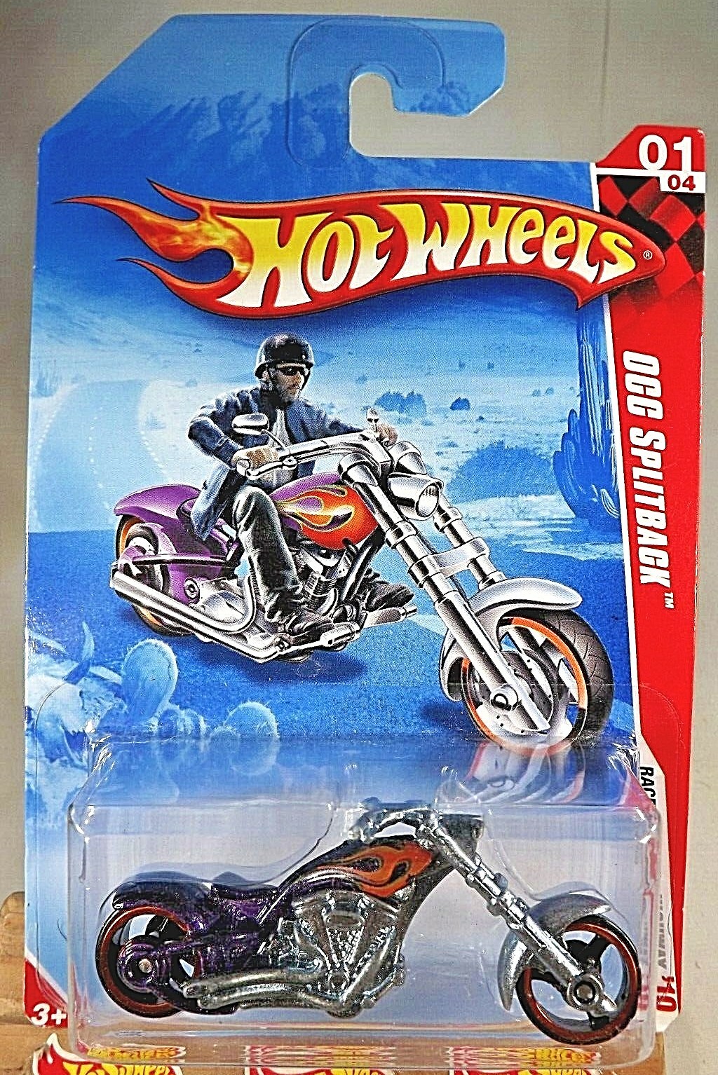 2010 Hot Wheels #193 Race World-Highway 1/4 OCC SPLITBACK Purple Variant wBlkMC3