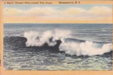 Ocean Breakers White With Foam-MISQUAMICUT, Rhode Island