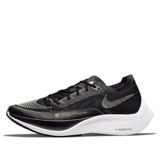 NIKE ZOOM X VAPORFLY NEXT% 2 BLACK GOLD RUNNING SHOES WOMEN SIZE
