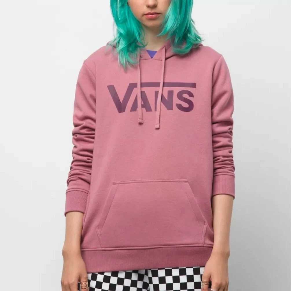 Brand New Womens Vans Classic V II Hoodie Mesa Rose Size Small