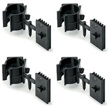 4x Kitchen Plinths Leg Clips Bracket Kick Board Plastic Furniture 28mm Black