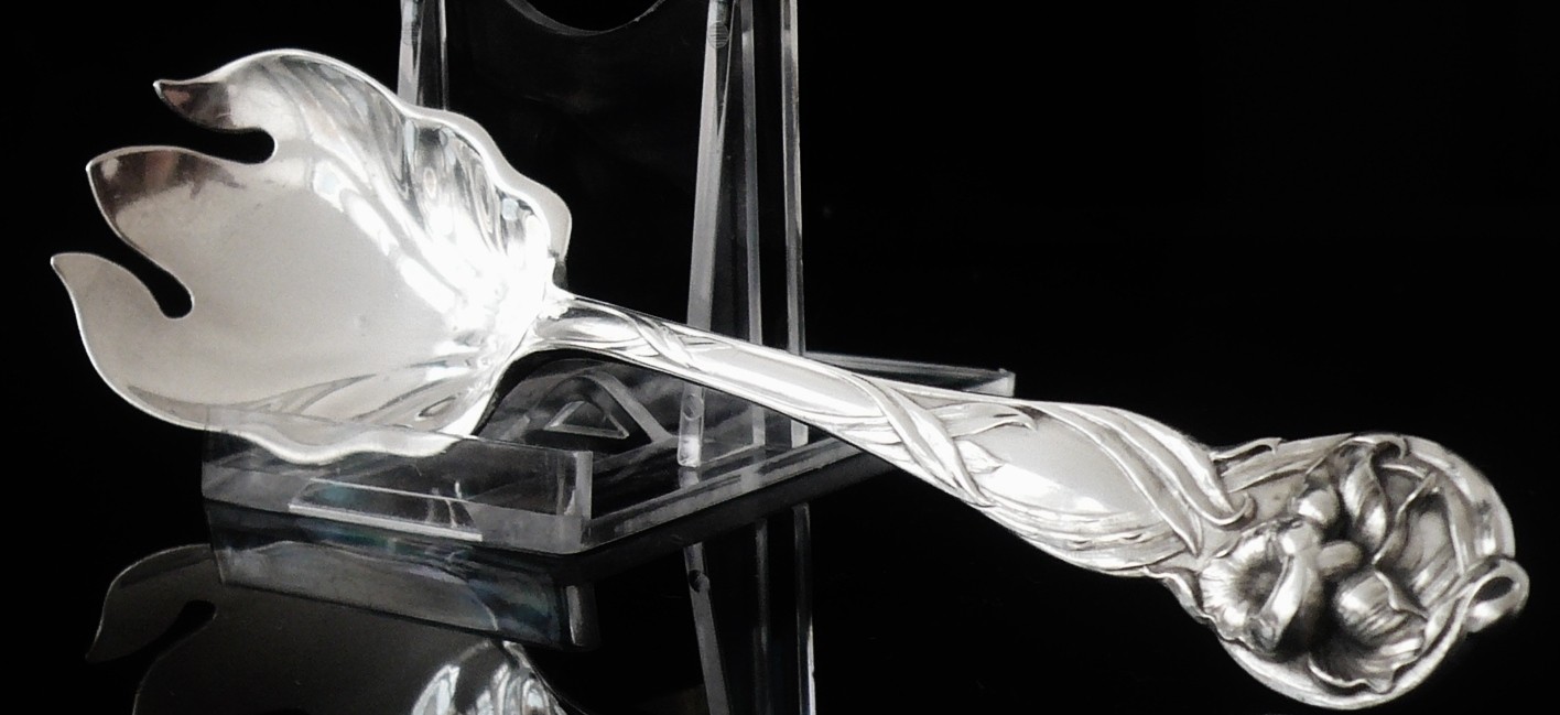 Mechanics Sterling Co Silver Cake Ice Cream Spork c.1900