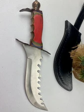 Decorative Colorful Knife Chipaway Cutlery Trailing Nessmuk Like Blade 10”