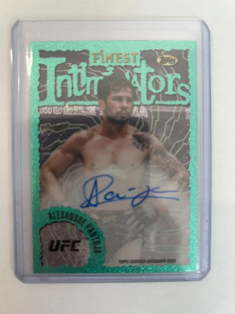 53 TOPPS FINEST UFC 2024 ALEXANDRE PANTOJA  INTIMIDATORS AUTO AQUA.