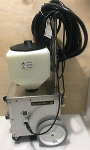 Electrostatic Disinfectant Sprayer has ONLY 0.8 hours Electro-Mist 4B Cordless