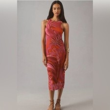 Farm Rio Endless Summer Tulle Midi Dress - Size XL