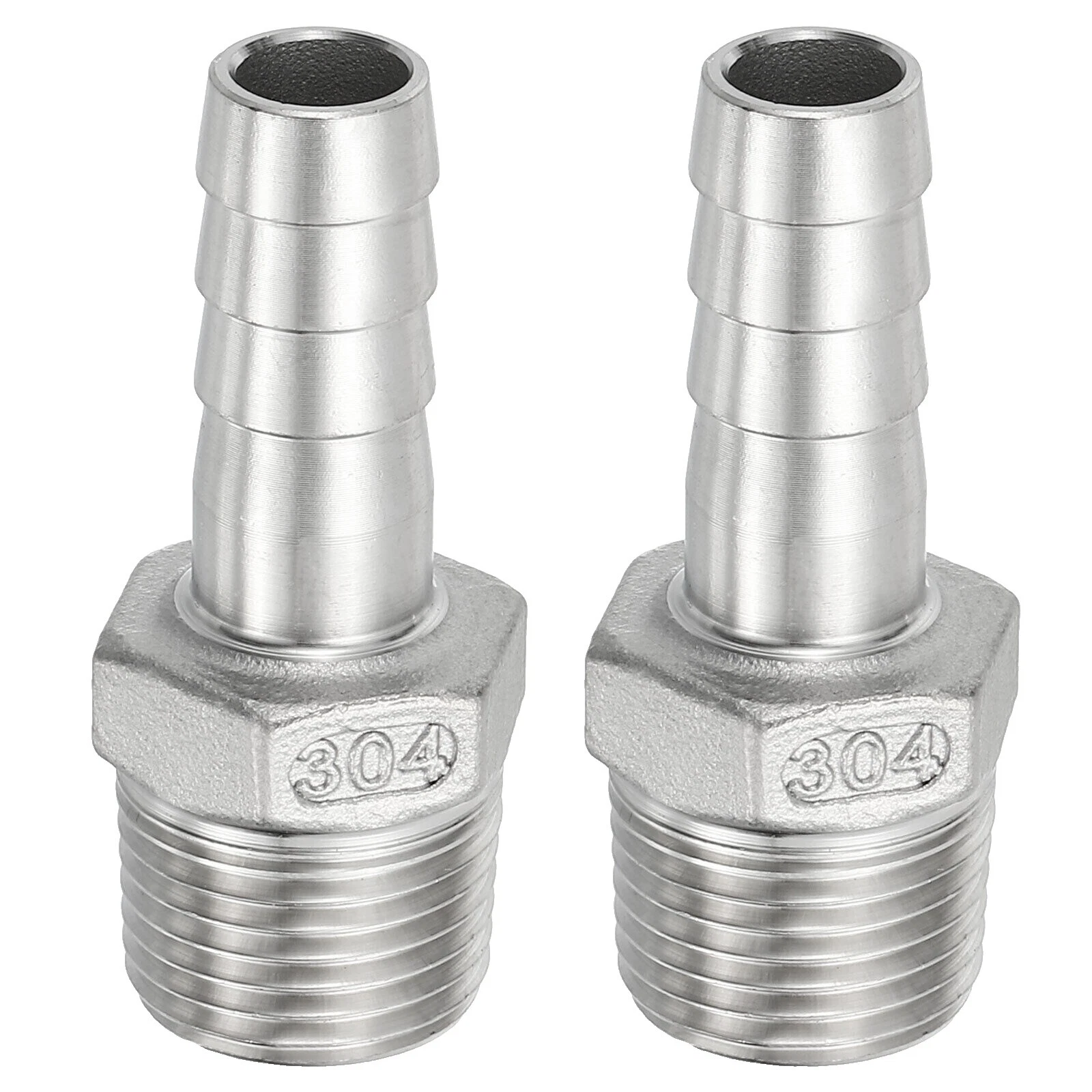Stainless Steel Straight Crimp & Hose Barb Fittings