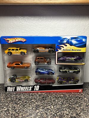 2009 Mattel Hot Wheels 10-Car Pack Exclusive Deco Including Datsun