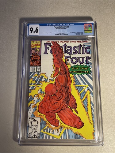 CGC 9.6 FANTASTIC FOUR #353 MOBIUS FACE VARIANT 1ST APPEARANCE OF MOBIUS LOKI TV