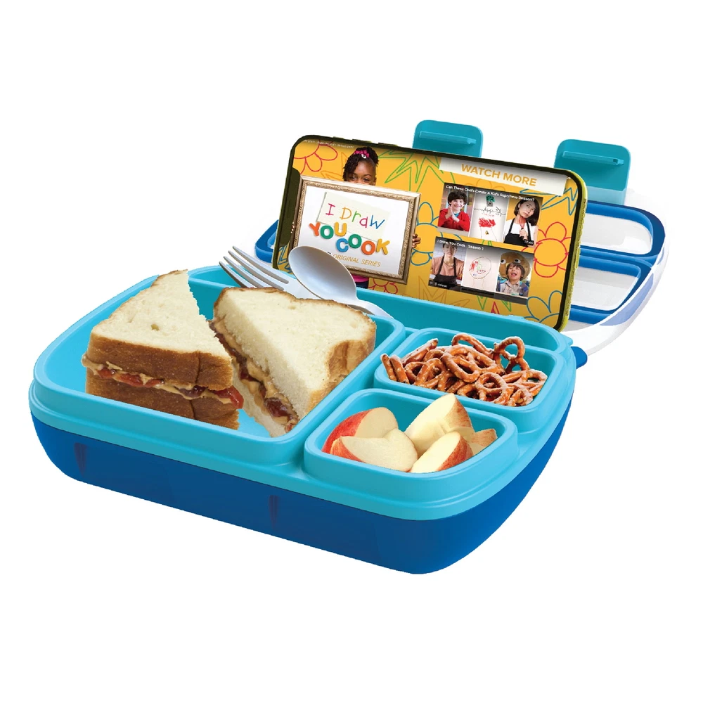Bento Box Lunch Boxes Kids Adults W/ Removable Tray and Handle Portable Storage