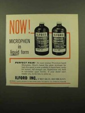 1961 Ilford Microphen Developer and Replenisher Ad
