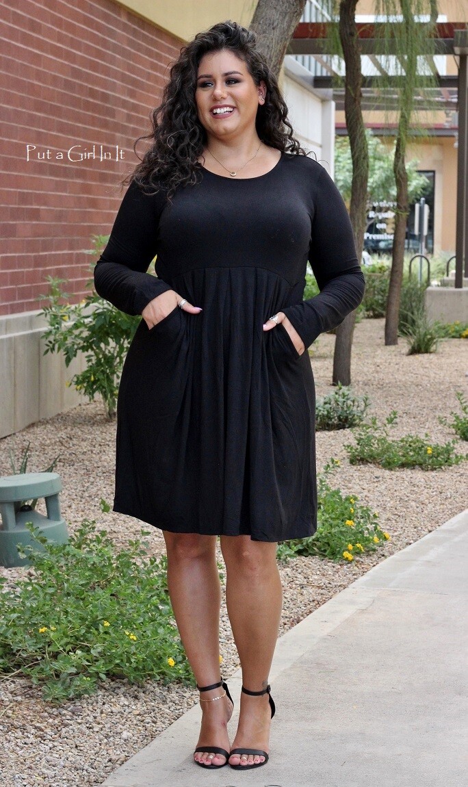New PLUS SIZE Womens SOFT BLACK VISCOSE PLEATED SHORT DRESS POCKETS 1X 2X  3X | eBay
