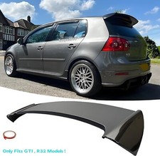 For Volkswagen Golf Gti R32 Mk5 Rear Roof Window Spoiler Wing Glossy Black 06-09