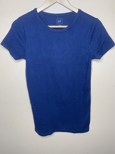 Gap Women's Size Small T- Shirt Crew Neck Blue Short Sleeve - Picture 3 of 12