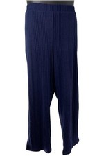 Denim  Co. Comfort Zone Brushed Rib Knit Pull-On Pants Navy