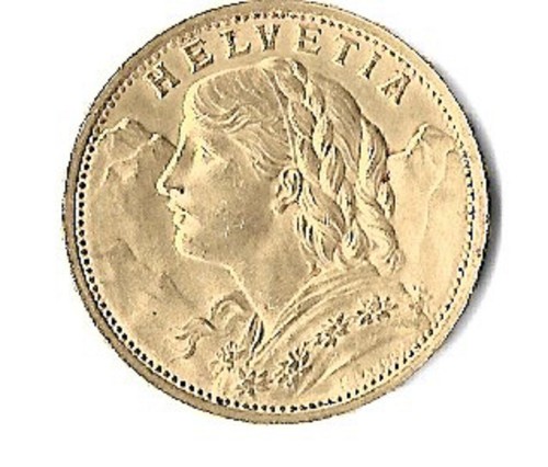 20 Franken Vreneli Gold 1897, Auflage nur 400.000 und Kapsel - Bild 2 von 2