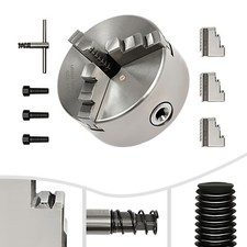 Präzisions 3 Backenfutter 80/100/125mm Dreibackenfutter Drehbankfutter DHL