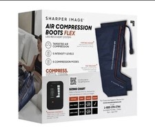 Sharper Image Air Compression Boots Flex Large-X Large Blue, Fast Recovery