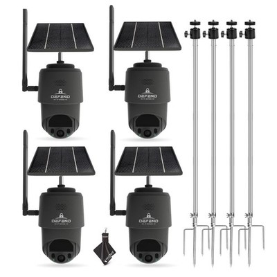 TACTACAM   Defend 360 Cellular Security Camera, 4K Photos, 1080p Video, Solar...