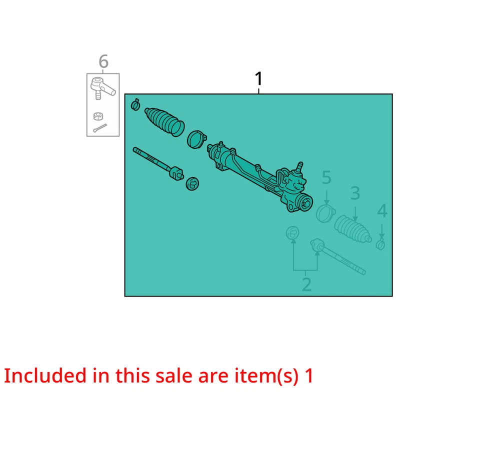 2002 Lexus RX300 Steering Gear Rack & Pinion OEM 202K Miles - LKQ403628892 - Image 3 of 4