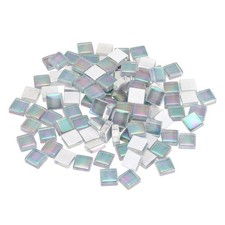 Micro Glass Tiny Mini Mosaic Tile for DIY AB Light Grey Pack of 110 