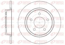 2x Bremsscheibe Hinterachse voll 6880.00 REMSA für MAZDA 3 3 Stufenheck 5
