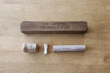 Vintage Tom Gaskins Scratch Box Turkey Call With Chalk and Striker