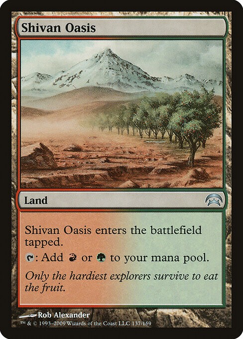 4x Shivan Oasis NonFoil Planechase 137 NM MTG