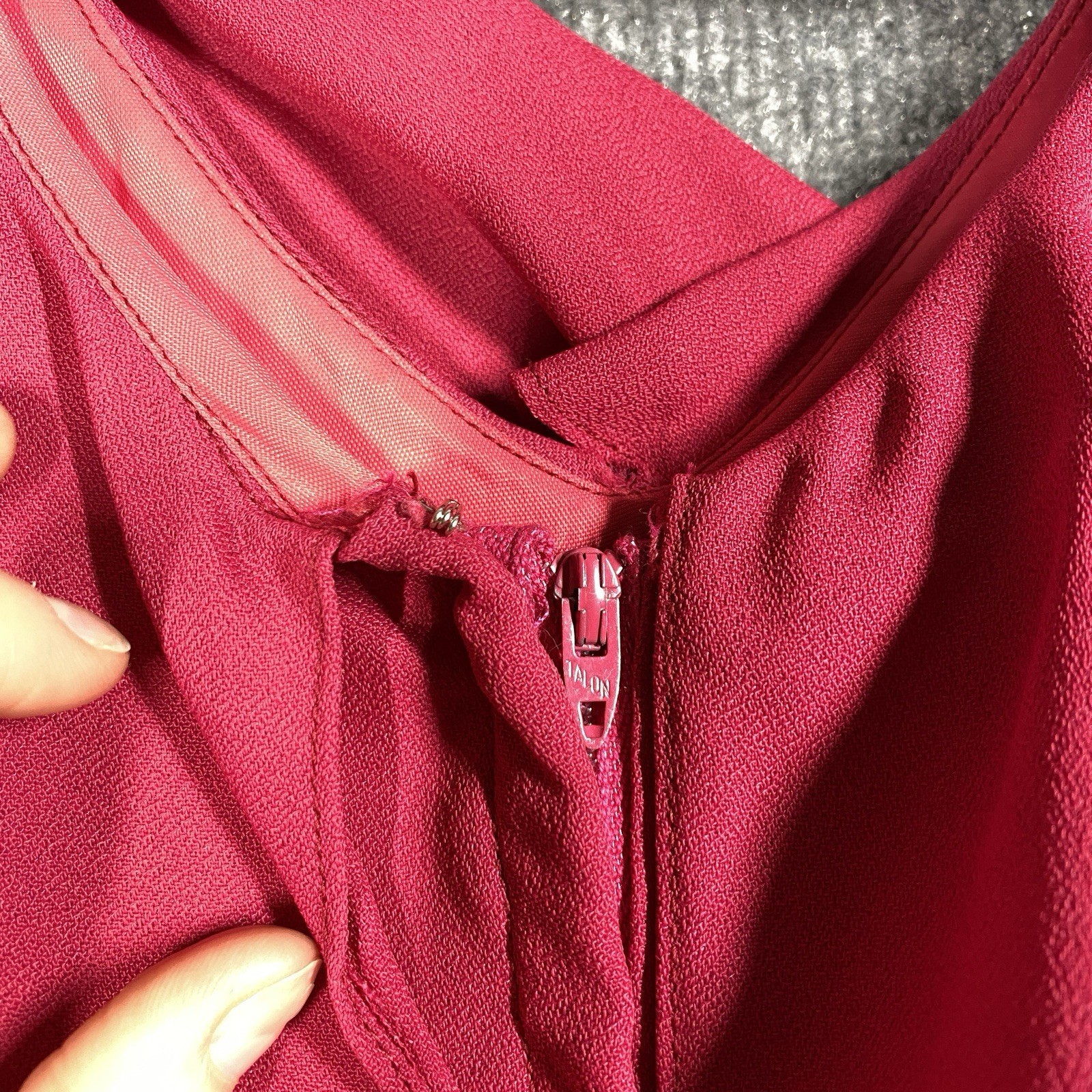 VINTAGE 60s Lorrie Deb San Francisco Dress Size 7/8 Ruffle Empire Waist Maxi