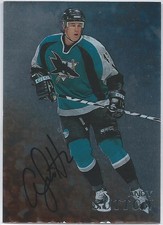 1998-99 Be A Player ANDY SUTTON San Jose Sharks Autograph #268