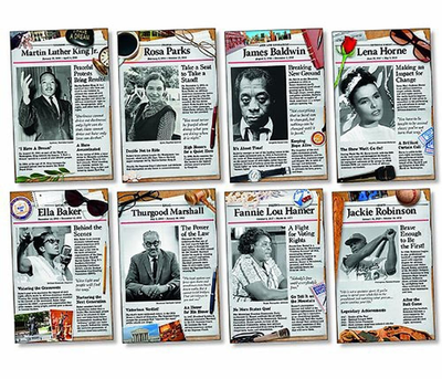 #ad North Star Teacher Resource Civil Rights Pioneers Bulletin Board Set $33.99