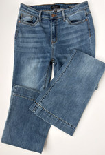 Judy Blue Women's Trouser Wide Leg Flare Jeans 11/30 Blue Stretch Denim 30x31.5