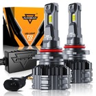 AUXBEAM Canbus 9005 LED Headlight KIT High Beam White Super Bright 30000LM 6500K