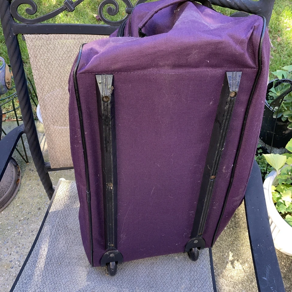 American Tourister 小号紫色行李袋可携带手柄 15 英寸快速发货!  — 第 3/4 张图片