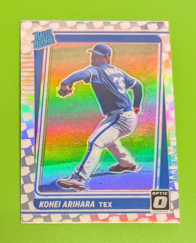 Kohei Arihara 2021 Donruss Optic Toilet Paper Crisis SSP #70 Rangers Rookie RC