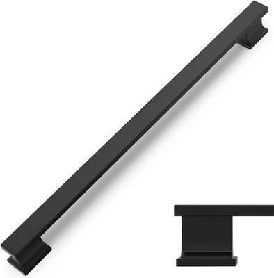 10 Pack 10 Inch(256Mm) Matte Black Cabinet Handles Black Kitchen Cabinet Pulls C