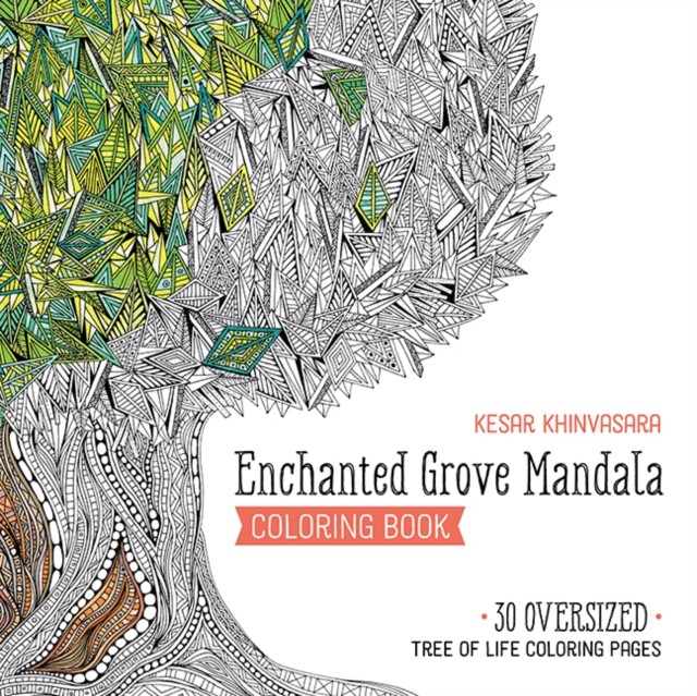 Enchanted Grove Mandala Coloring Book by Kesar Khinvasara PAPERBACK