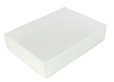 10 x Clear Plastic A4 Craft Storage Boxes with Lids - 312mm x 225mm x 57mm