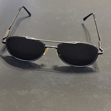 Vintage Metal Aviator Sunglasses Black Pilot Double Bridge Retro Teardrop Lenses