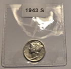 1943-S Mercury Silver Dime (N17) -WWII Year