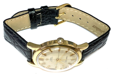 1956 Omega Seamaster Automatic 14k Solid Gold cal 500 34mm