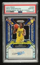 2023-24 Panini Prizm Choice Blue 1/49 Brice Sensabaugh PSA 10 GEM MT Auto 14t3