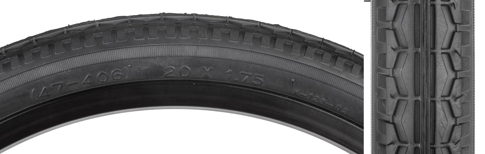 SUNTILE STREET TIRES SIZE 26 X 2.125" LONG VALVE STEM, BLACK