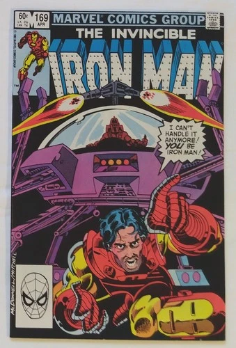 Iron Man #169 1st Jim Rhodes as Iron Man 1983 Vintage Marvel Comic Grade 9.4