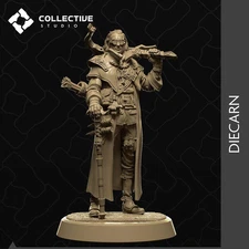 Rudolph Van Richten Miniature: Vampire Hunter, D&D Resin Figure (32mm/75mm Scale