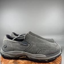 Skechers Respected Fallston Mens Slip On Shoes Relaxed Fit Gray Size 13