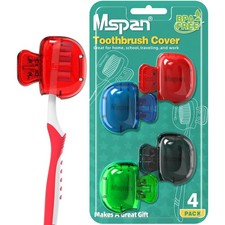Toothbrush Head Cover Protector Travel Case Plastic Clip Bathroom Storage