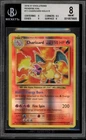 Pokemon Charizard XY Evolutions Reverse Holo Rare #11 BGS 8