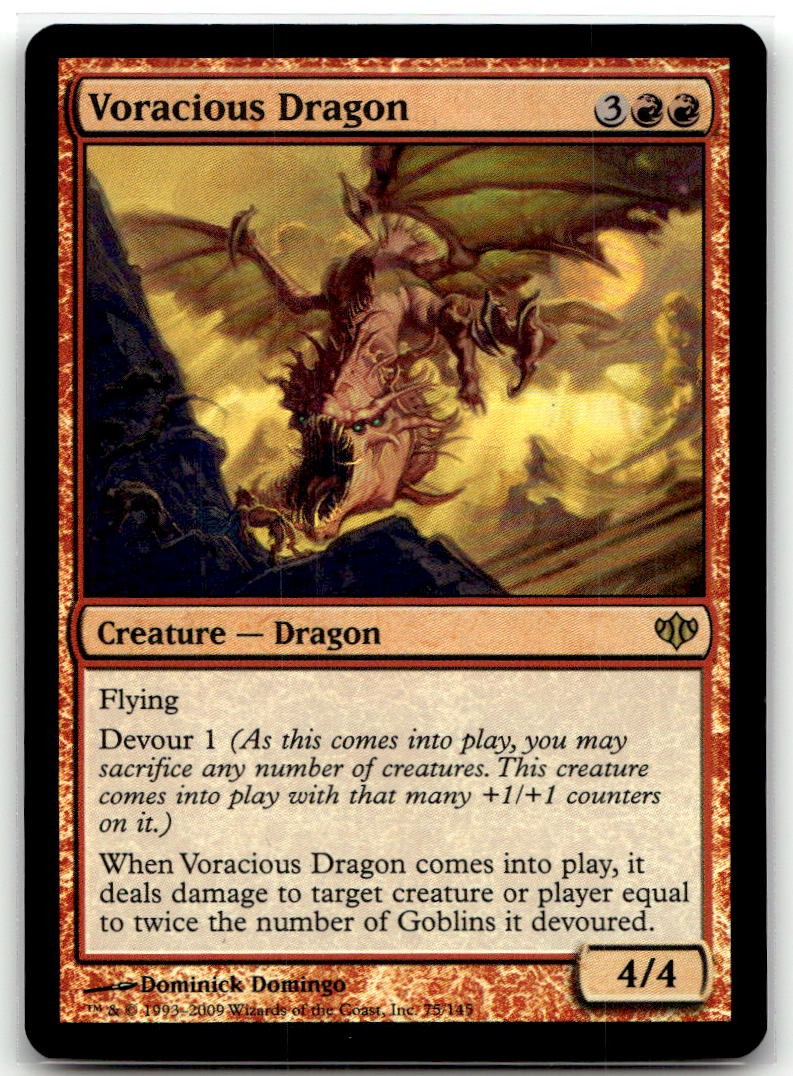 Voracious Dragon #75 (Foil) (LP) Conflux CON Magic MTG