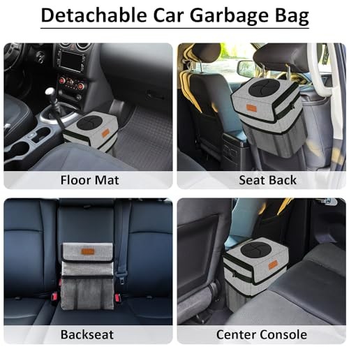 Auto Mülleimer Eimer für Rücksitz Auslaufsicher, Niedlicher Müllsack Aufhängen, für SUV - Bild 7 von 7